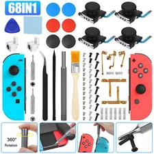 68in1 Repair Tool Kit for Nintendo Switch Joy Con 3D Analog Joystick Thumb Stick