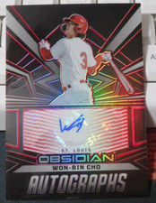 #7566 2023 OBSIDIAN AUTOGRAPHS WON BIN CHO #OAWN RED