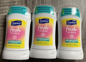 Suave Fresh Vibes Awesome Blossom Deodorant - Lot Of 3 - Discontinued Product!