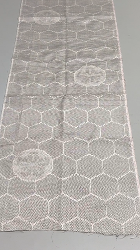 Tela Kimono Japonés Vintage Tela Boro Seda Blanco Oshima Suciedad 64.9x14.1 pulgadas - Vídeo 1 de 1
