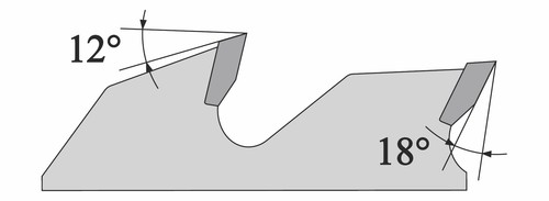 MOB141 HW - Lame a spessore normale con denti stabilizzatori PRODOTTE IN ITALIA - Picture 3 of 4