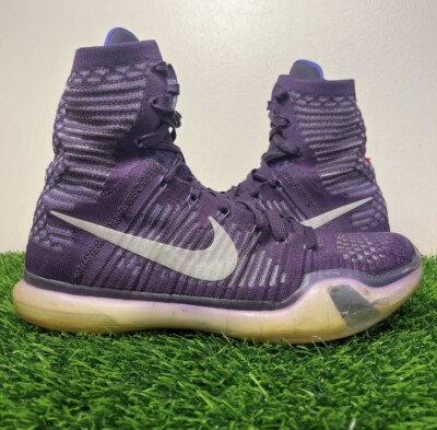 Nike Kobe 10 X Elite High Team Purple Size 8.5 Sneakers Shoes