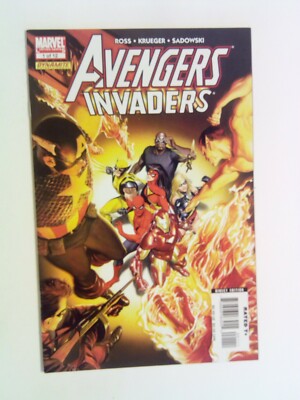 Avengers/Invaders #1A Marvel/Dynamite 2008 VF Alex Ross cover! Captain America