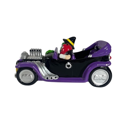Plato de caramelo de coche Hot Rod de Halloween de M&M's cerámica púrpura negro galería 2003 - Imagen 2 de 10