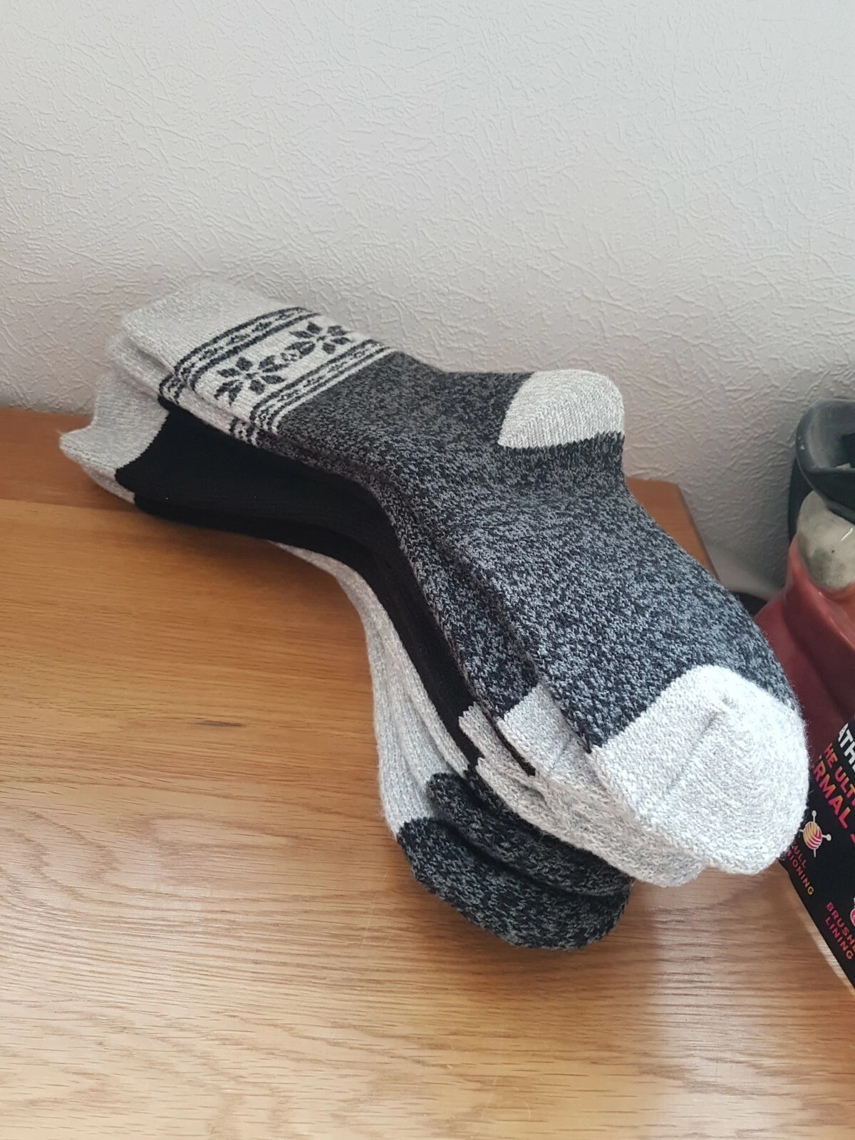 Weatherproof Ultimate Thermal Crew Socks 5 Pairs UK 3-7 NEW WITHOUT TAG