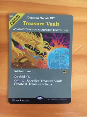 Mtg Forgotten Realms Treasure Vault Showcase FOIL NM