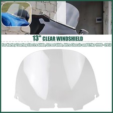 13 Inch Clear Windshield Windscreen For Harley Touring Street Glide 1996-2013