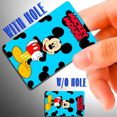 Mickey & Minnie Mouse Credit Debit Card Sticker Skin Decal HOLOGRAPHIC
