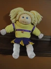 Vintage Cabbage Patch Kids Handmade Purple & Gold Cheerleading Uniform - no doll
