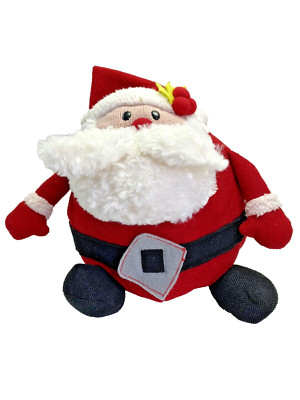 Gund Jolly Rolly Polly Roly Poly Christmas Santa 7'' Plush Stuffed Animal