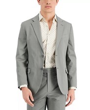  295 Nautica Men's Grey Modern Fit Stretch Cotton Solid Sport Coat 38R yap0723