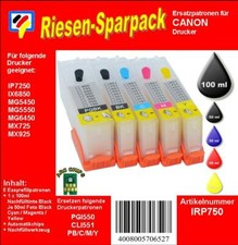 IRP750 - CISS / Easyrefill Starterpack f. PGI550 & CLI551 inkl. 300ml Dr.Inkjet