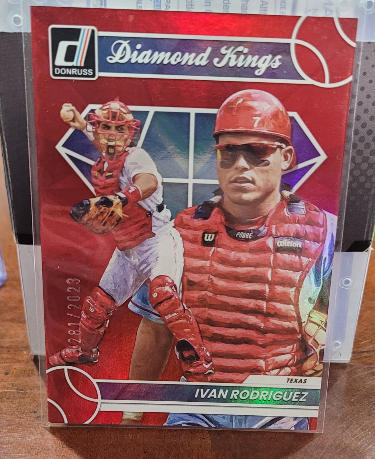 2023 Panini Donruss - Diamond Kings Holo Red #3 Ivan Rodriguez /2023