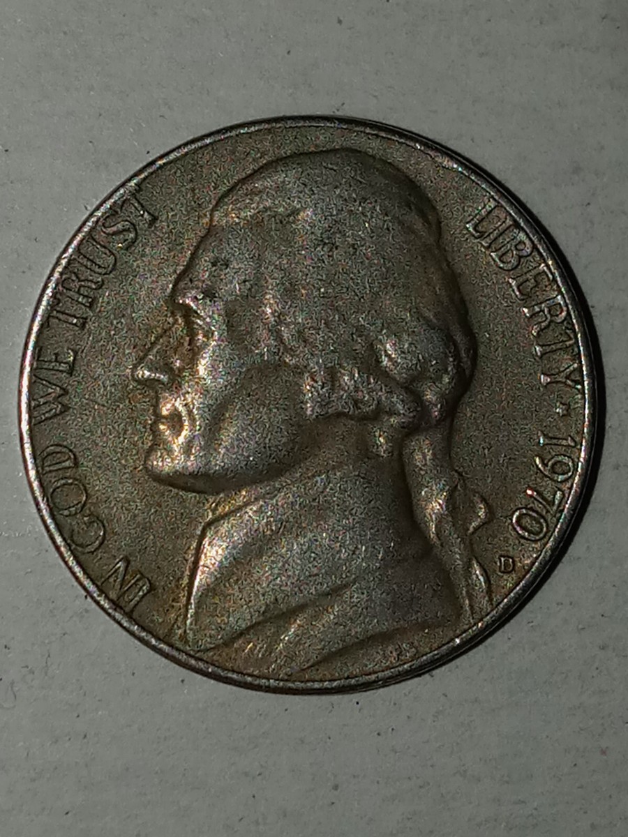 70s vintage lump National製 スペースエイジ 1970 D FS Jefferson Nickel | eBay