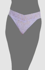  24 Hanky Panky Women's Purple Stretch Lace Original Rise Thong Panties OS 4-14 