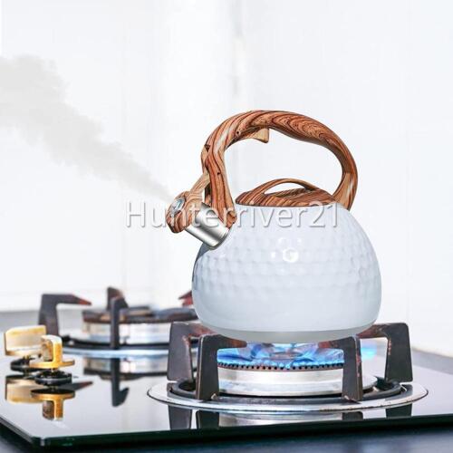 3L Whistling Kettle Stainless Steel Camping Stove Top Tea Gas Picnic Hob Kettle - Picture 3 of 12