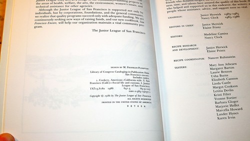 San Francisco Encore A Cookbook by The Junior League of SF HB 1986 Free S/H - Picture 4 of 5