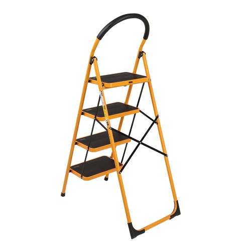 Portable 4 Step Ladder Folding Steel Step Stool Anti-slip 330Lbs Load Capacity - Picture 11 of 17