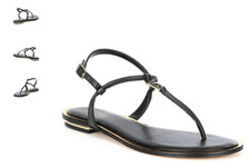 Michael Kors Fanning Black T-Strap Sandal Women's US sizes 6-11/NEW