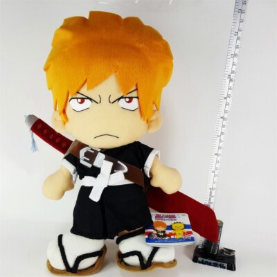 Bleach Ichigo Kurosaki DX Plush Doll Stuffed 2004 Banpresto Rare