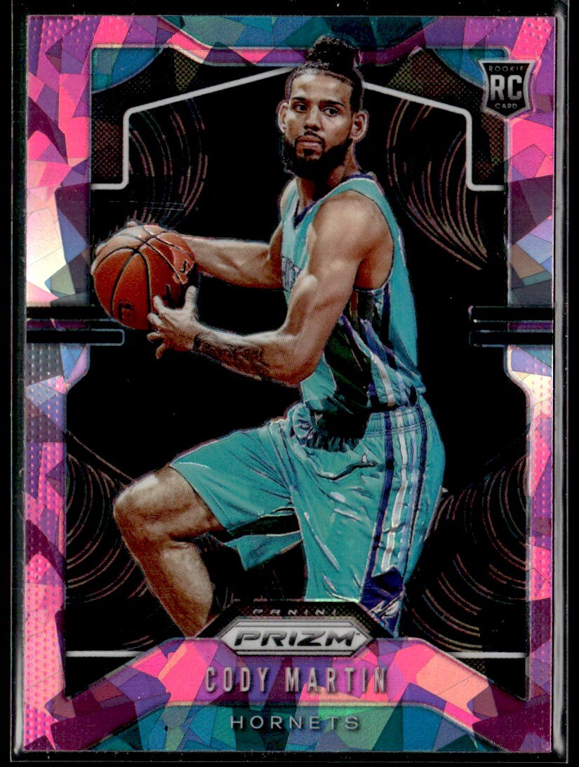 2019-20 Panini Prizm pink Cracked Ice Cody Martin Rookie Charlotte Hornets #278