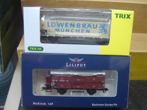 Trix HO 24079 Ged. Güterwagen + Liliput L235106 Verschlagwagen "Neuwertig"(448) | Zustand: Neu