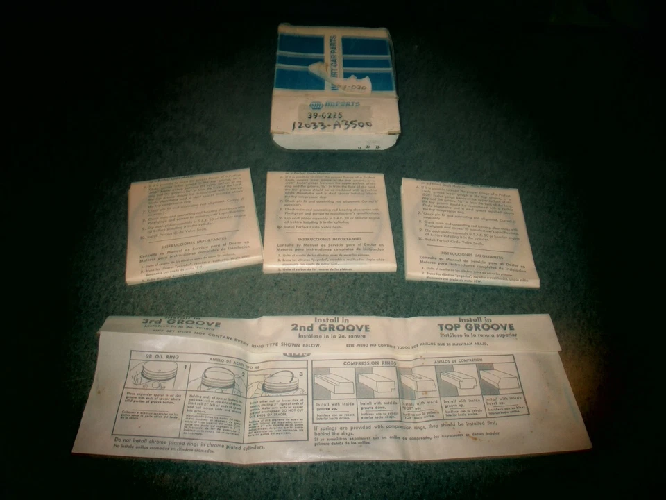 Datsun#12033-A3500.75'67-73 PL510,521,620 L16,1595cc 83mm OS.030+Piston Ring Set - Image 4 of 4