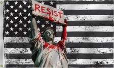 Resist Flag 3X5Ft, Protest American Flag, Statue of Liberty Design Flags, Men Wo