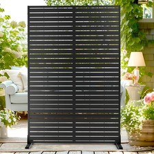 72" H 44" W Metal Outdoor Privacy Screen Freestanding, Outdoor Screens for Pa...