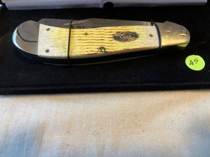 #45-Case XX USA 62100 SS Large Saddle Horn Knife Mfg. 2008 w/Display Case- New