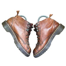 Vintage 90s y2k Made England Dr Martens Docs 8088 Ankle Boots Brown 5