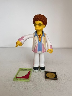 PLAYMATES INTERACTIVE THE SIMPSONS SERIE 9 DISCO STU SPIELZEUG ACTIONFIGUR WOS