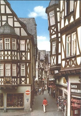 Limburg an der Lahn Salzgasse Deutschland Fachwerkhäuser AK