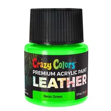 Neon Green Premium Acrylic Leather Shoe Paint, 2 oz - Sneakers, Jackets, Bags
