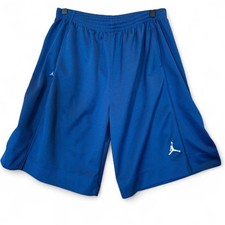 Jordan Jumpman Blue Mesh Basketball Shorts Boys Large 16/18 Youth Athletic Gym