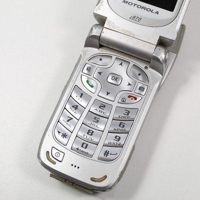 当時物 エレコンモービル ELECON MOBILE Motorola i700 Yellow Brick Phone Style 2-Way Cell Phone *FOR PARTS