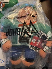 WWE John Cena Farewell Tour Boston  BigShots 16inch Plush Auto Poster And Hat