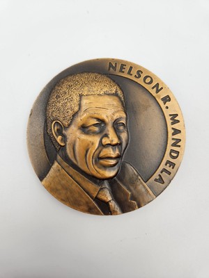 1994 Nelson Mandela Bronze Presidental Inauguration Medal South African Mint
