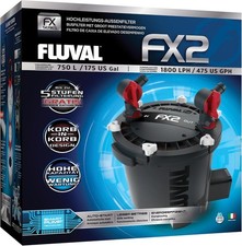 Fluval FX2 High Performance Canister Aquarium Filter Multi-Stage 475 GPH Smart