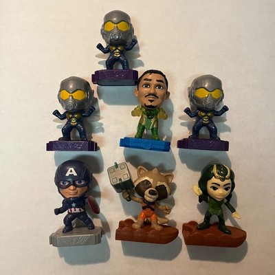 McDonalds Happy Meal Marvel Avengers Action Figure  lot Of 7 Mantis Rocket Wasp