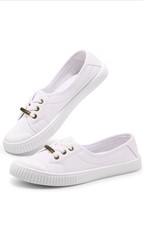 Harvest Land Womens Canvas Shoes Ladies Fashion Plimsolls Soft Trainers Low Top