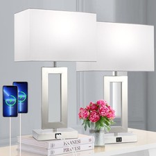 22 Lamps for Bedrooms Set of 2, Touch Control Table Lamps with 2 USB Ports, 3...