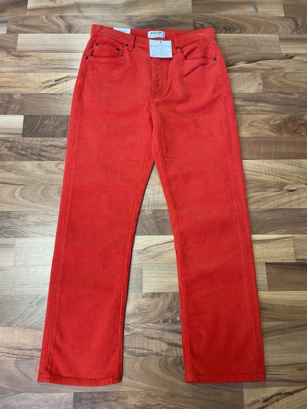NWT AGOLDE 28 Riley Hi Rise Straight Crop Tabasco So Cute!!