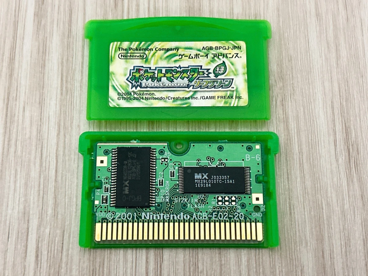 Pokémon Leaf Green (Vert Feuille) - Version Japonaise - Gameboy Advance - Comme Neuf