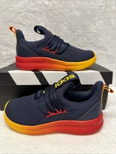 Adidas Lite Racer Adapt 7.0 Kids Size 12K Boys Black Orange Slip On