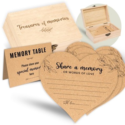 Share A Memory Card for Celebration of Life Ideas - 50 Pcs Memory Cards for F...