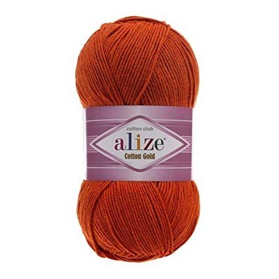 55% Cotton 45% Acrylic Alize Cotton Gold Yarn 1 Skein/Ball 100 gr 36 - Terra