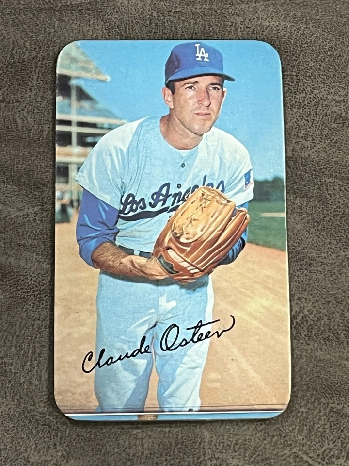 1970 Topps Super Claude Osteen #1 NM-MT (MC) Los Angles Dodgers Vintage! - Image 3 of 4