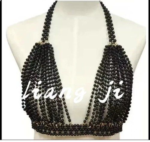 Lot Sexy Women Bikini Pearl Chest Chain Body Chain Jewelry Totally Bra Fringed - Picture 42 of 54
