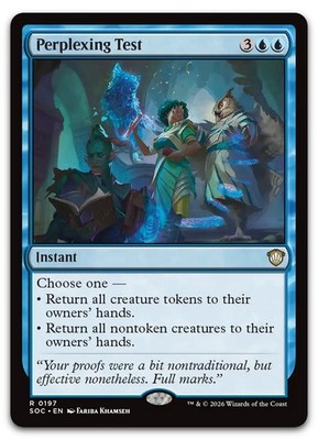 Perplexing Test #197 (NM) Commander: Secrets of Strixhaven SOC Magic MTG